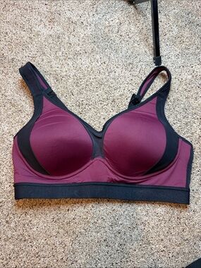 Jockey Sports Bra in Plum and Black - Women Intimates
